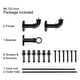 preview thumbnail 21 of 22, UTOPIA ALLEY Wall Mounted 1 inch Industrial Curtain Rods, Blackout, Wrap Around Curtain Rods, Rustic Style, Matte Black