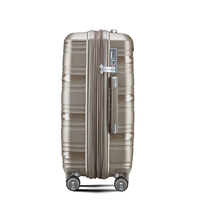 Luggage 4 Piece Sets(14/20/24/28), Carry on Hard Shell Lightweight Expandable Suitcase Set with Spinner Wheels & TSA Lock