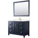 Option Dark Blue, Gold Trim, White Quartz Top