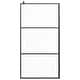 preview thumbnail 33 of 71, vidaXL Walk-in Shower Wall multi size Half Frosted ESG Glass Black
