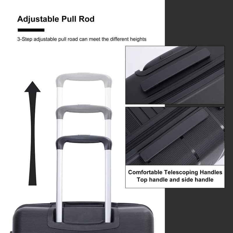 3-Piece Luggage Set ,Hardshell Suitcase Sets Lightweight Durable Suitcase