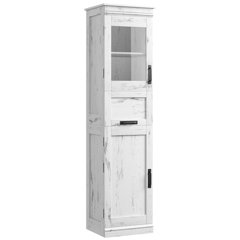 Bathroom Cabinet Kitchen Pantry Cabinet with Doors and Adjustable Shelf