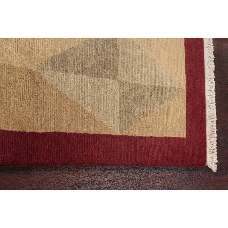 Vegetable Dye Oriental Nepalese Area Rug Wool Hand-knotted Carpet - 4'0" x 6'0"