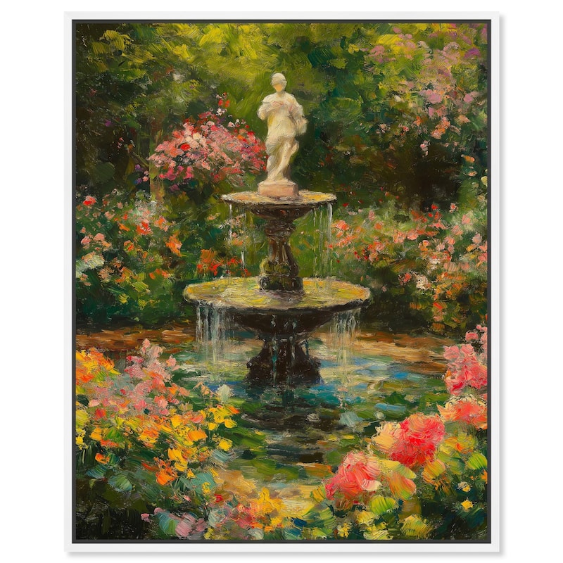 Poured Peace Canvas by Art Remedy - White - 20" x 24"