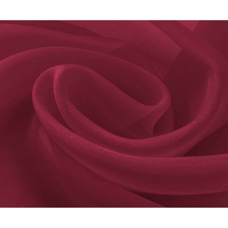 RT Designer Collection Celine Sheer 84 or 90-inch Rod Pocket Curtain Panel