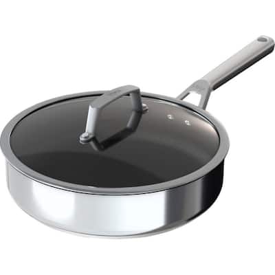 Ninja C60130, Foodi NeverStick Stainless 3-Quart Saute Pan