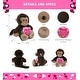 preview thumbnail 2 of 3, DolliBu Happy Mother’s Day Super Soft Plush Monkey With Pink Heart - 9 inches