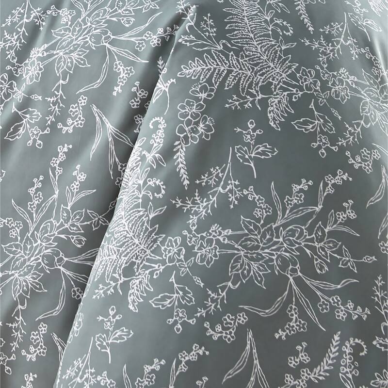 Winter Brush Botanical Duvet Cover and Sham Set
