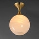 preview thumbnail 10 of 9, Maxim 21229MR Neve 9" Wide Semi-Flush Globe Ceiling Fixture