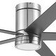 preview thumbnail 27 of 41, 52" Honeywell Graceshire Contemporary Ceiling Fan with Color Changing LED Light, Remote Control, Flush Mount, Dual Finish Blades