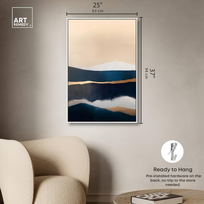 Golden Seam I Canvas by Art Remedy