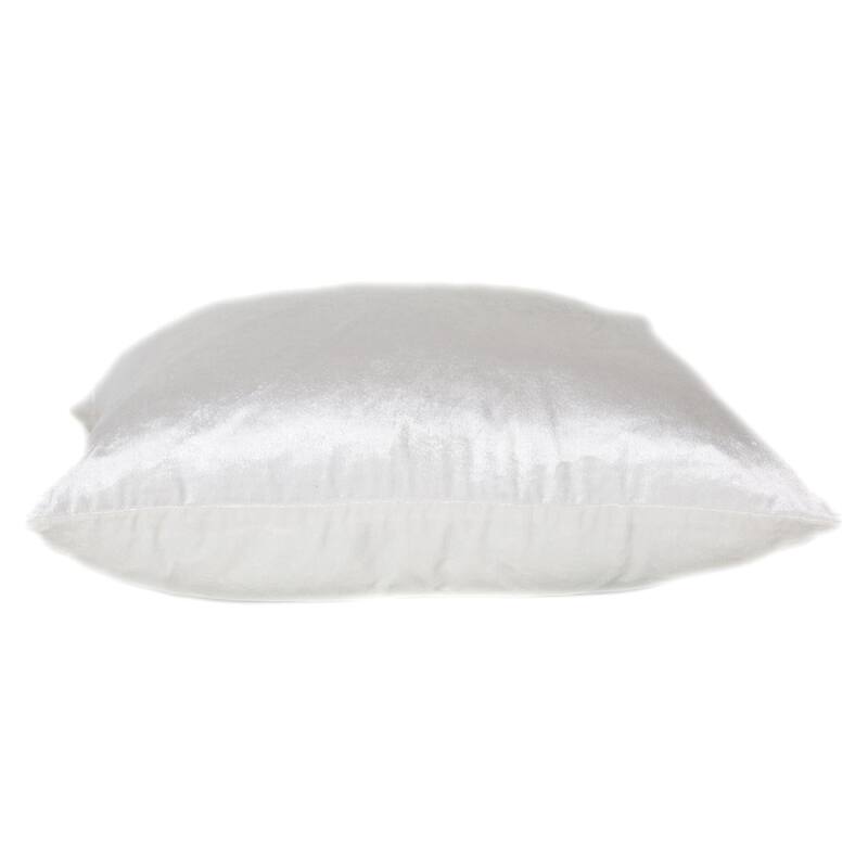 22" White Transitional Throw Pillow