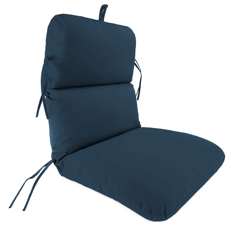 Sunbrella 22" x 45" Outdoor Chair Cushion with Ties and Loop - 45'' L x 22'' W x 5'' H - Spectrum Indigo