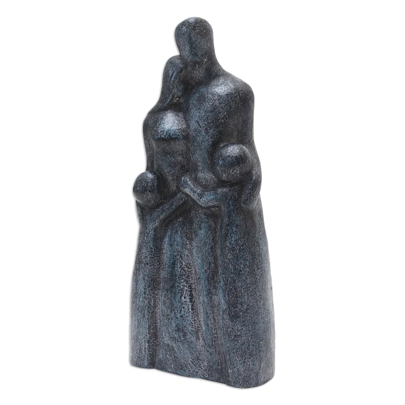 Novica Handmade Family Is Love Cement Statuette