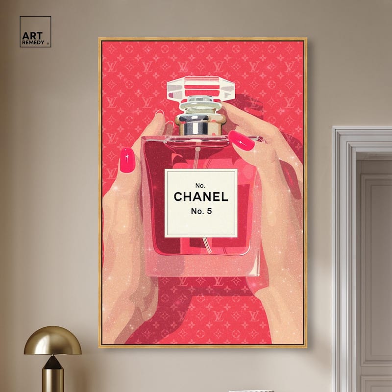 Perfume in Hands Canvas by Art Remedy