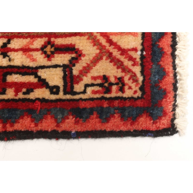 ECARPETGALLERY Hand-knotted Andelz Red Wool Rug - 3'6 x 4'8