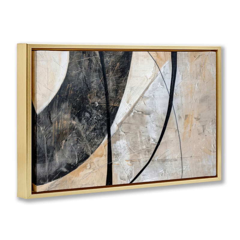 Stupell Arched Urban Abstract Framed Floater Canvas Wall Art Design By LSR Creative Studio
