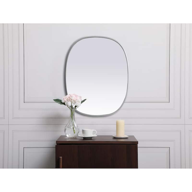 Elegant Lighting MR2B2430 Brynn 24" W x 30" H Modern Oval Bathroom