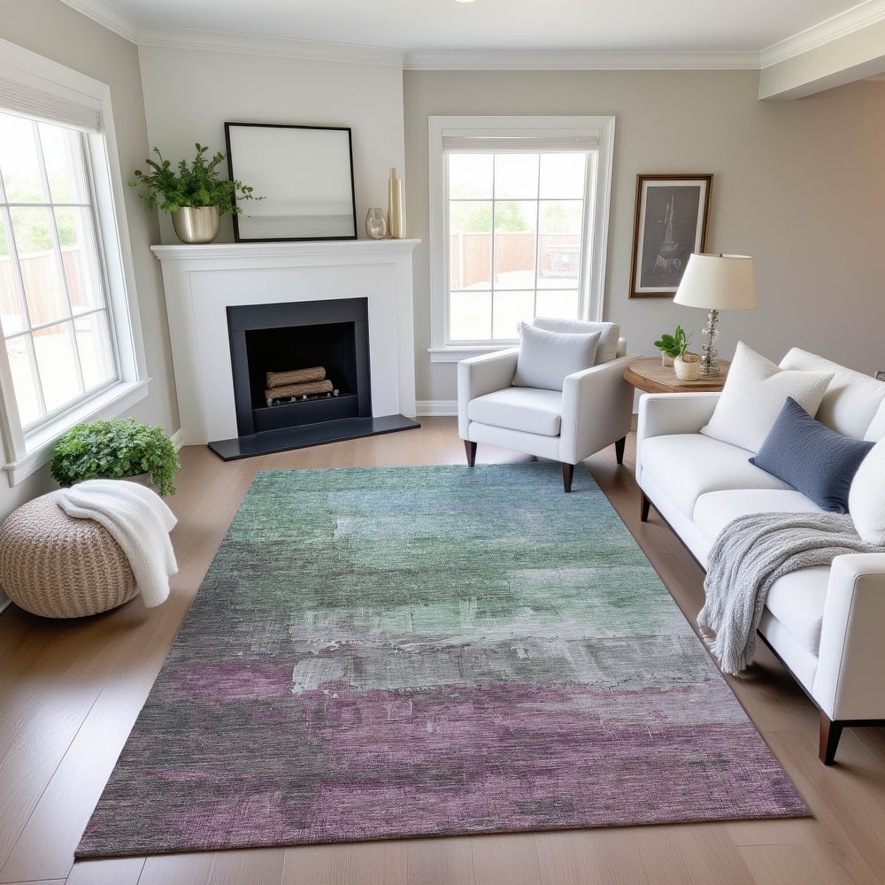 Premium Washable Super Soft Modern Brushstrokes Mayfield Rug