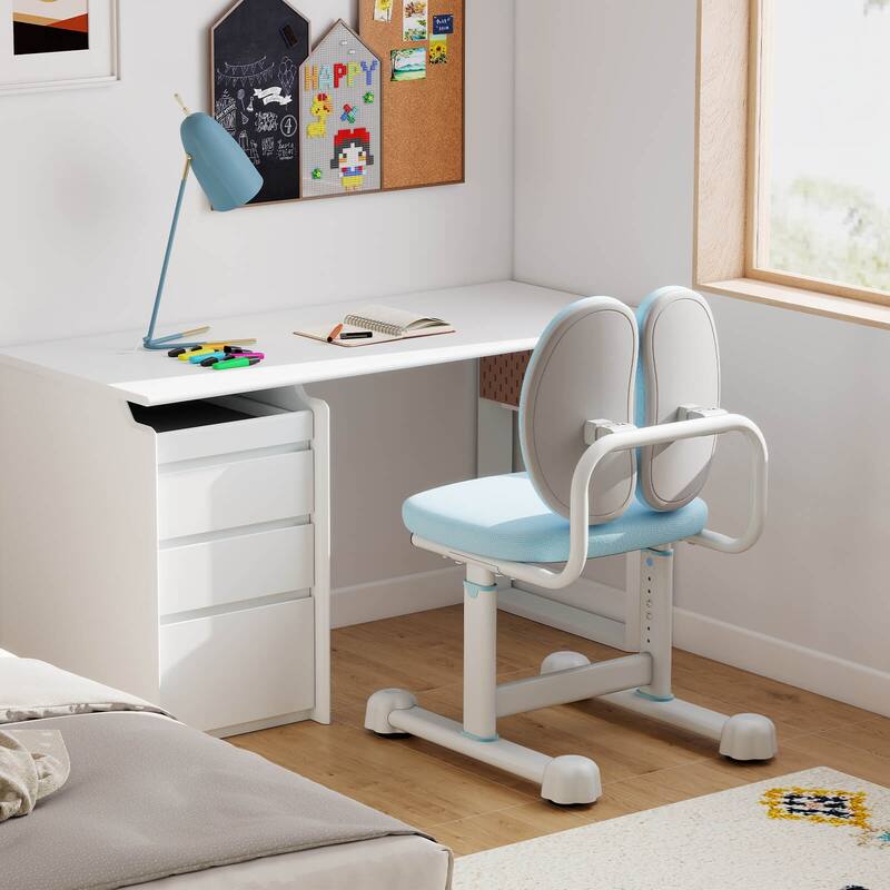 Costway Kids Desk Chair with Double Back Support Adjustable Height - See Details