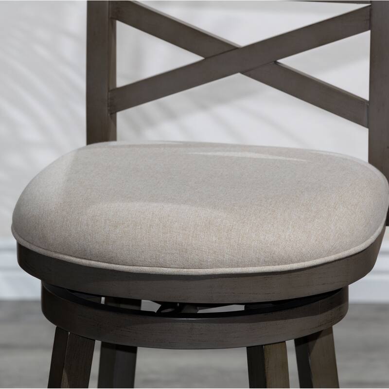 DTY Indoor Living Meeker X-Back Swivel Stool