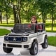 preview thumbnail 1 of 18, 12V Kids Ride On Car, Licensed Mercedes-Benz EQG White
