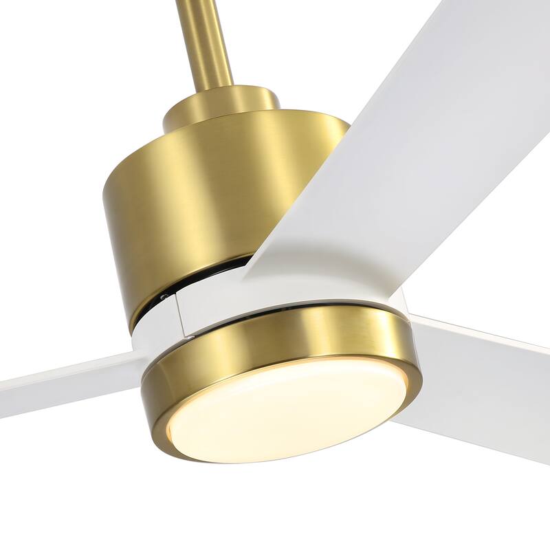 52 in. Integrated LED Indoor Ceiling Fan with Light and Remote Control Included