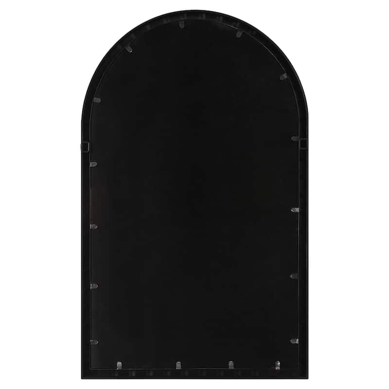 Arched Wall Mirror - 39" - Matte Black