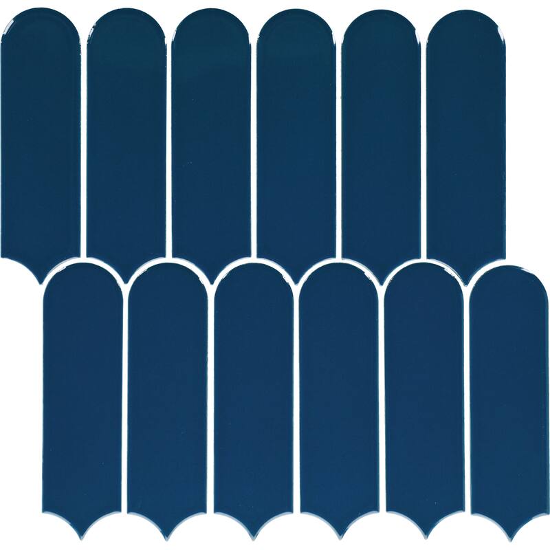 Daltile Artefino Vintage 2 x 6 Fish Scale Mosaic (10 PC Per SQFT) (10.00 SQFT Per Carton)