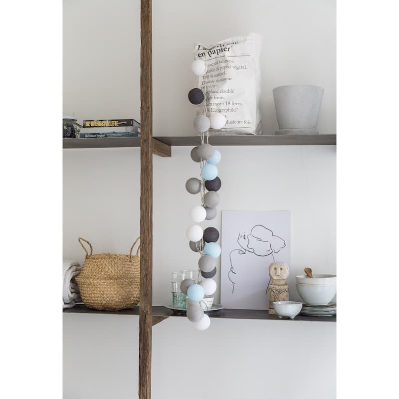 String Light-Aqua Grey
