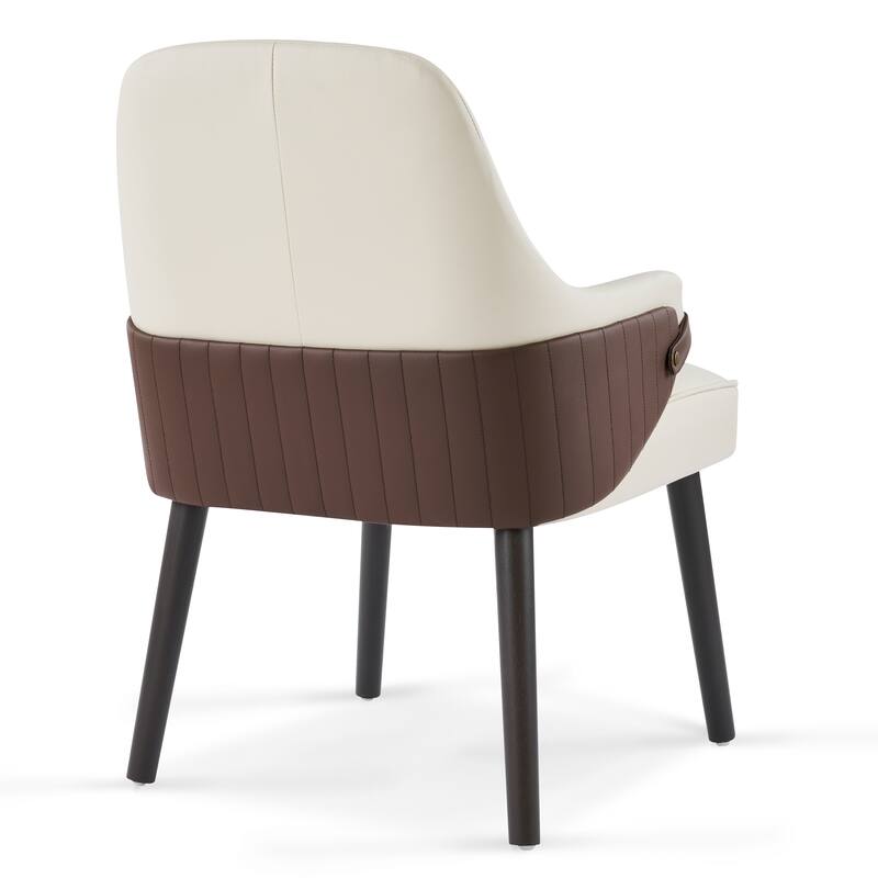 Christopher Knight Home - Modern Upholstered Dining Chair Set with Two-Tone Fabric Armchair Design