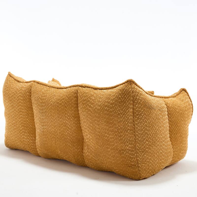 Giant Bean Bag Loveseat Sofa with Armrest for Living Room