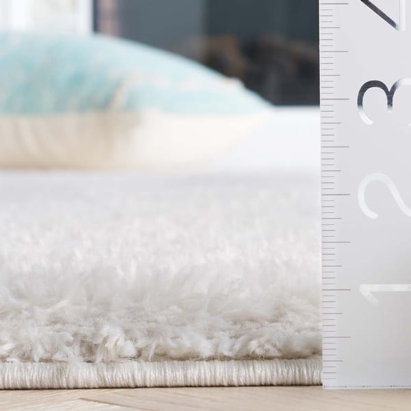 dimension image slide 4 of 5, SAFAVIEH Tahoe Shag Yaprak Abstract 1.2-inch Thick Rug