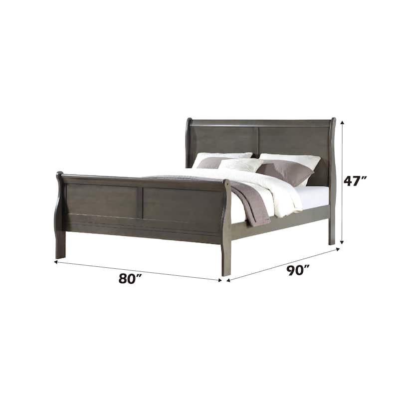 Bed Frame(Only Bed) - Dark Gray - King