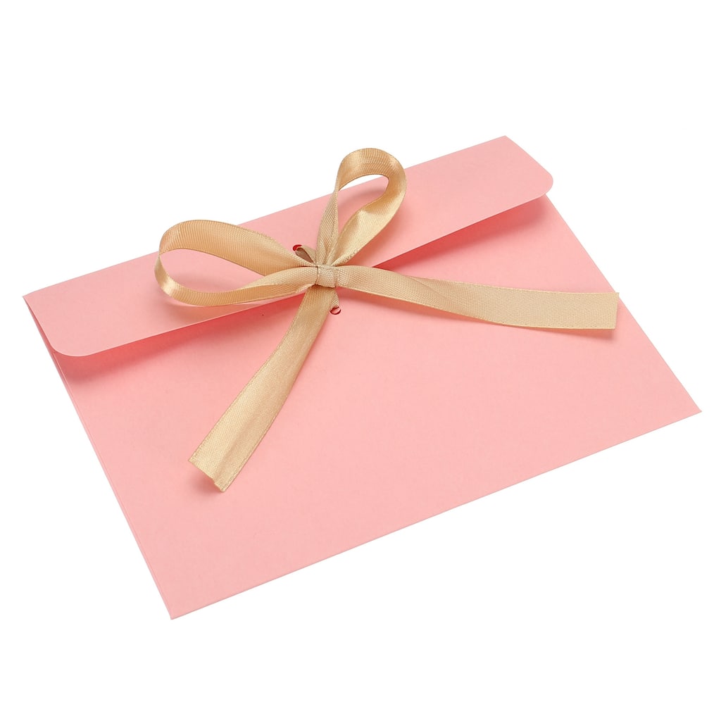 25pcs Invitation Envelopes w Ribbon for Business Wedding Greeting Card - 12.5cm