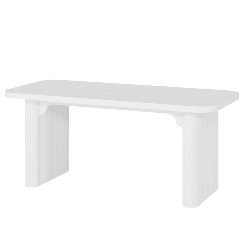 Large Wood Executive Desk, Modern Computer Desk, Home Office Workstation Boss Desk