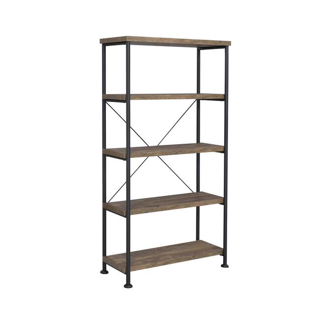 Virginia Industrial 4-shelf Bookcase