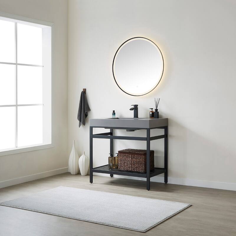Miseno MV702836 Ablitas 36" Free Standing Single Basin Vanity Set with