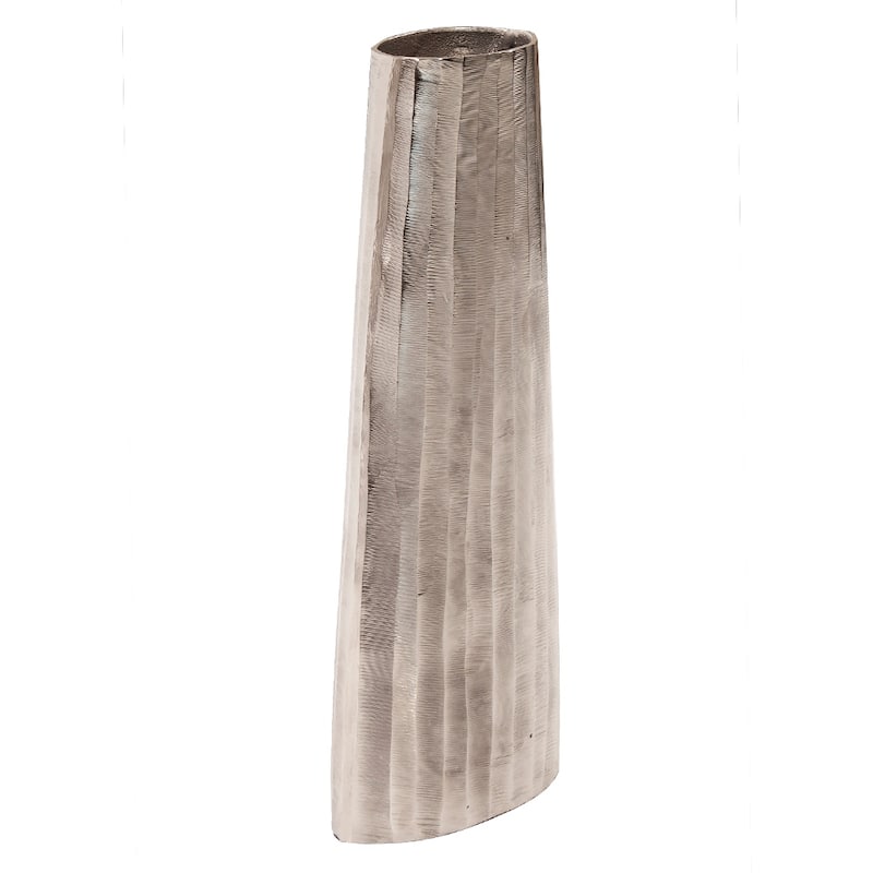 Allan Andrews Silver Chiseled Metal Vase