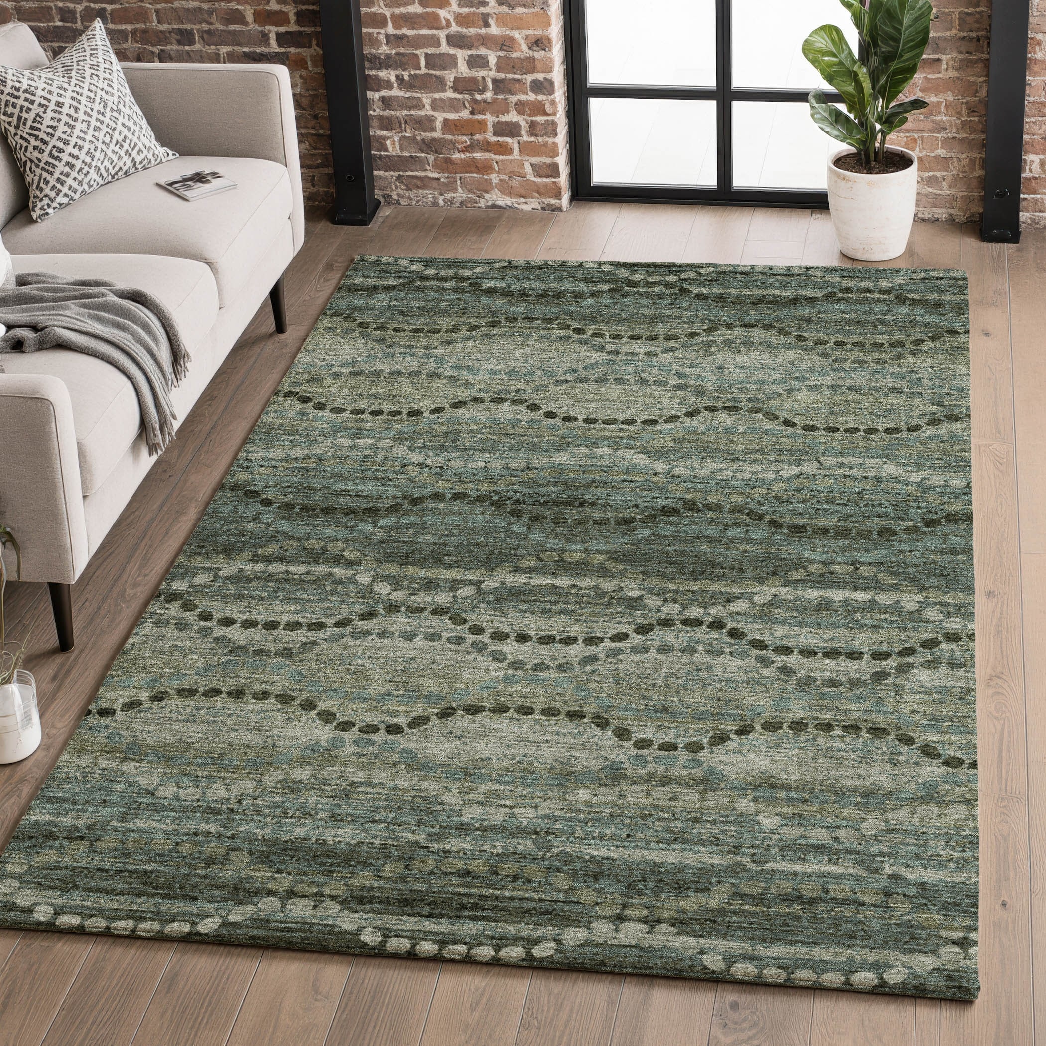 Premium Washable Super Soft Boho Stripes Mayfield Rug
