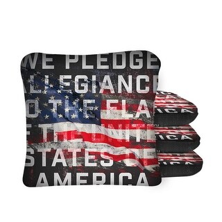 Pledge of Allegiance Dual Sided Cornhole Bags
