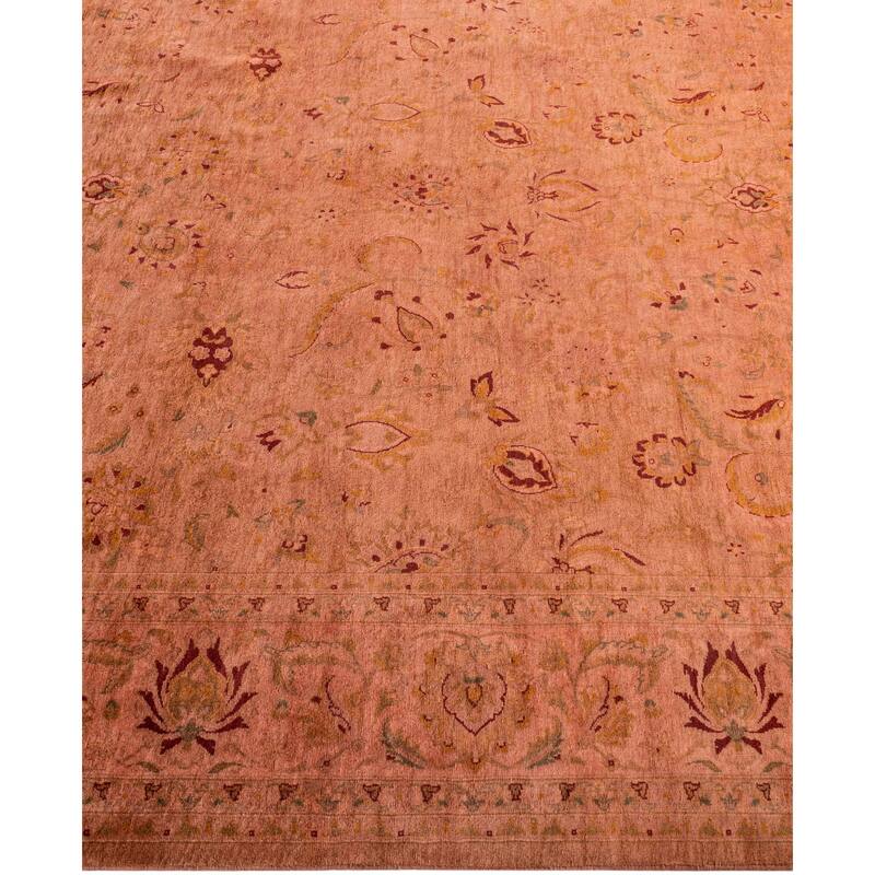 Overdyed One-of-a-Kind Hand-Knotted Area Rug - Pink - 6' 2" x 6' 3"