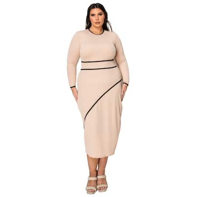 L I V D Women's Plus Size Elora Sweater Dress