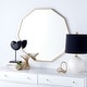 preview thumbnail 1 of 11, SAFAVIEH Kyna 36-inch Decagon Mirror - 36" W x 0.8" D x 36" H