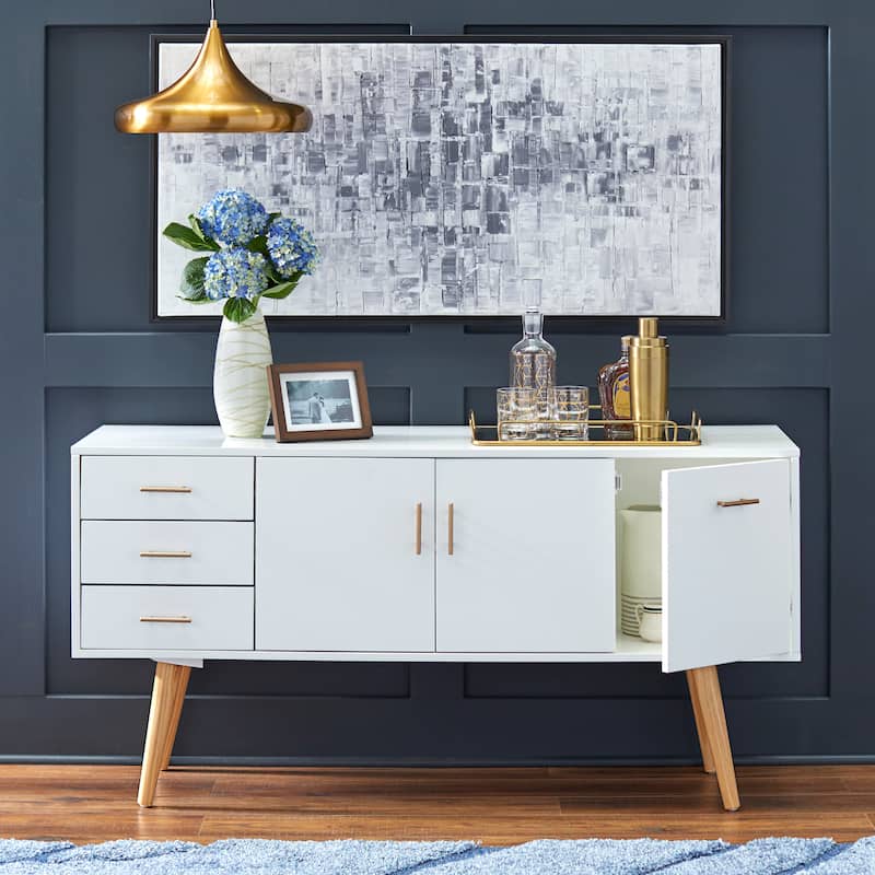 Simple Living Maura Mid-Century Modern 3-drawer Buffet