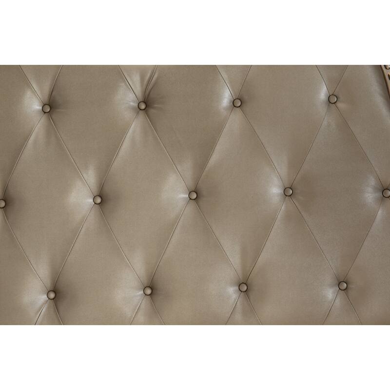 Traditional Silver Finish Luxury Bed 1pc