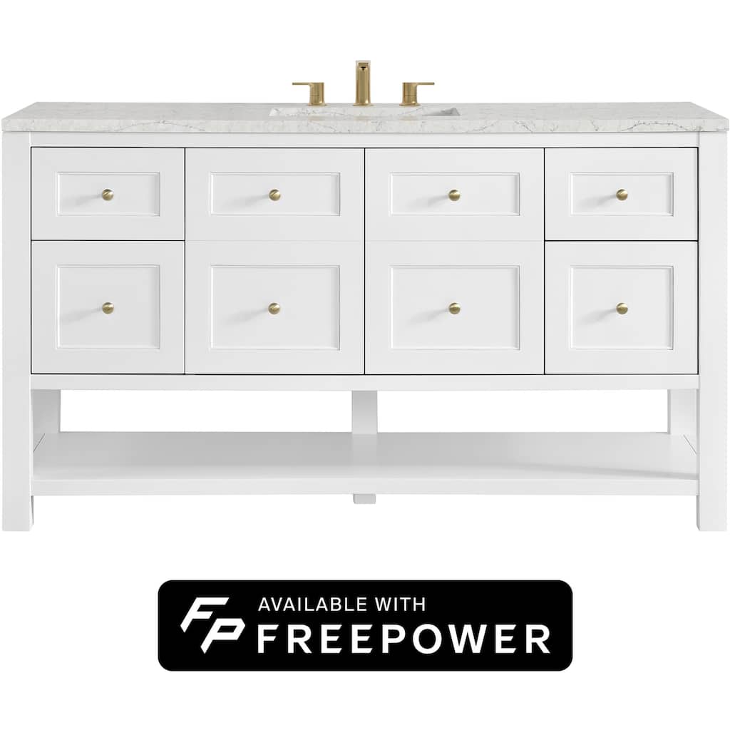 James Martin Vanities 330-V60S-FEJP Breckenridge 60" Free Standing