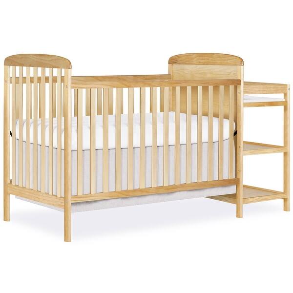 slide 2 of 7, Dream On Me Anna 4 in 1 Full Size Crib and Changing Table Combo - Natural Natural