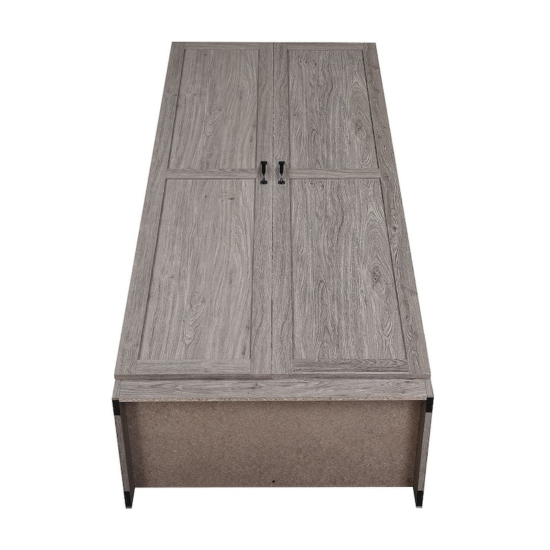 Manhattan Comfort Hopkins Modern 7 Shelf Freestanding Storage Closet