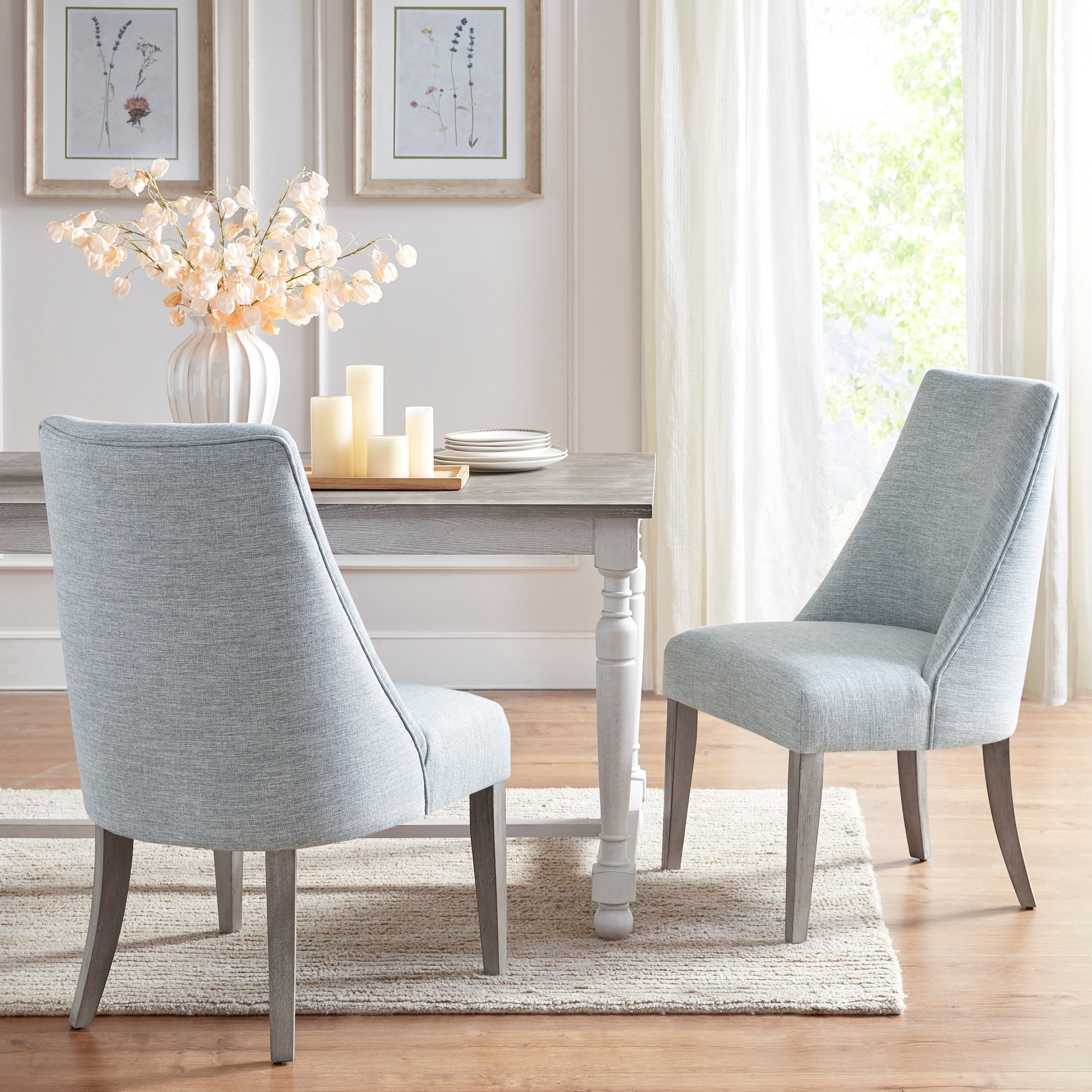 Stewart tufted store fabric chair